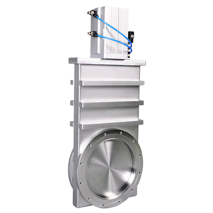 Pneumatic ultra high vacuum gate valve